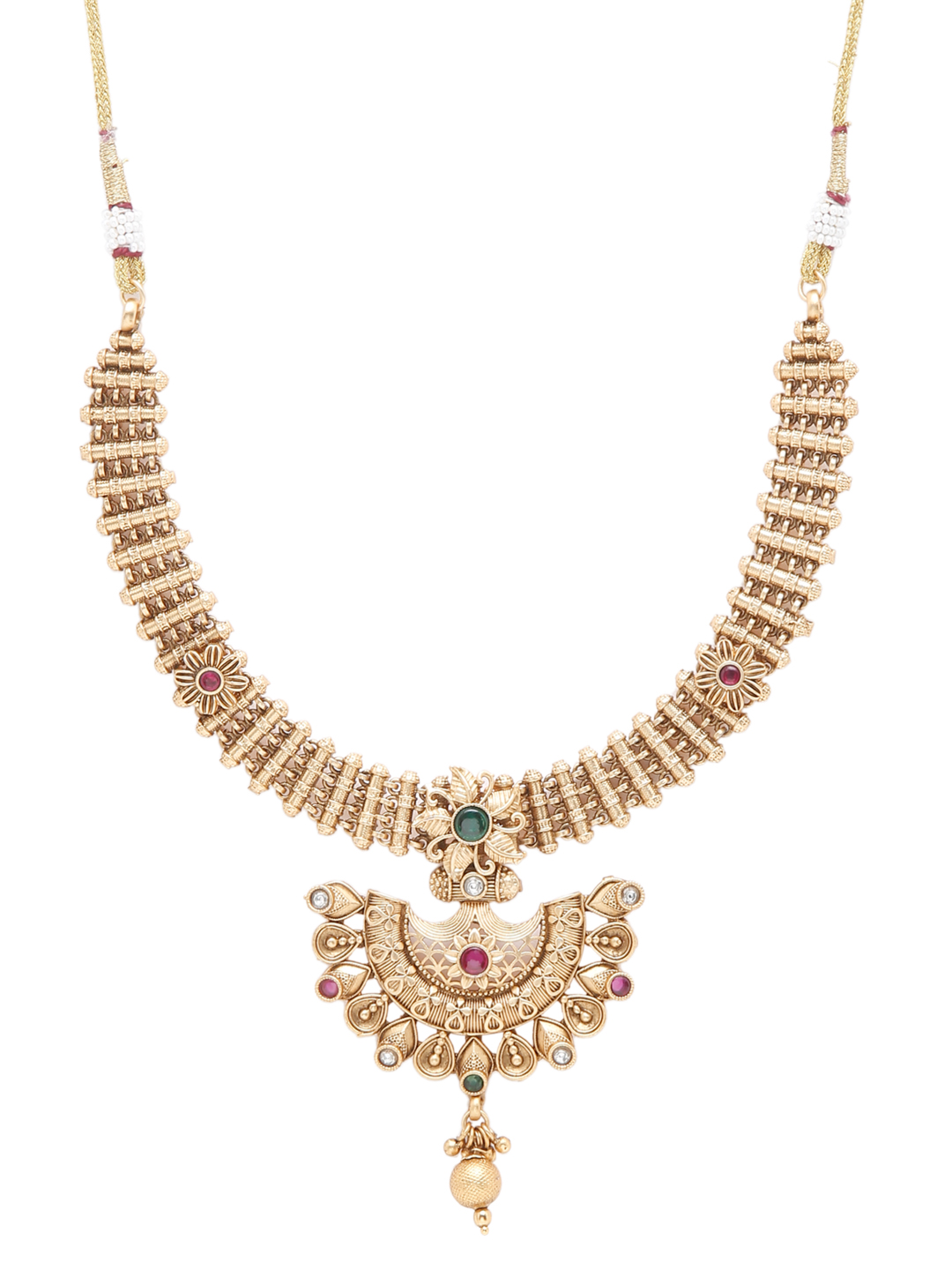 YouBella Jewellery Celebrity Inspired Gold Plated Necklace Jewellery Set for Girls and Women
